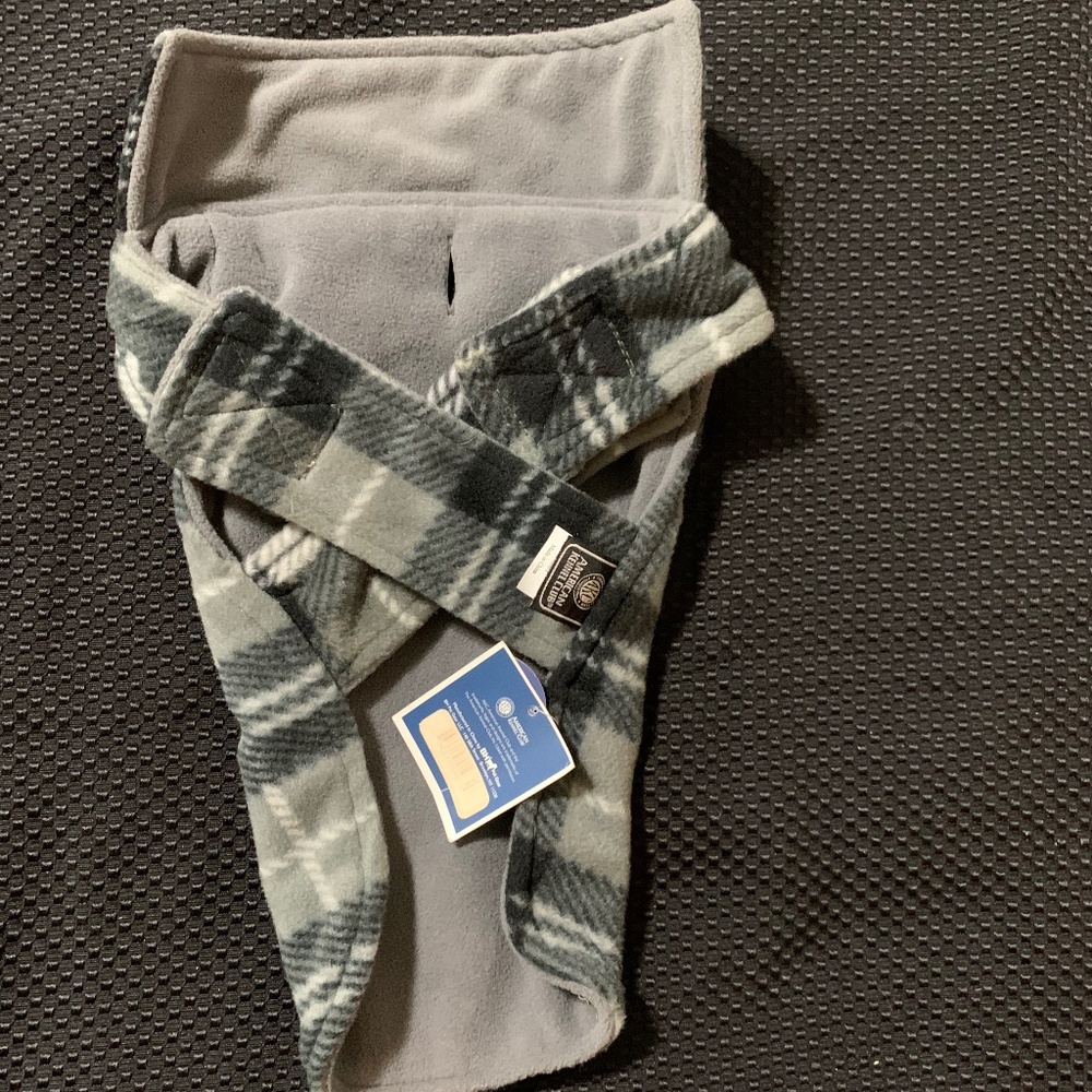 AKC Reversible Plaid Sweater Vest NWT